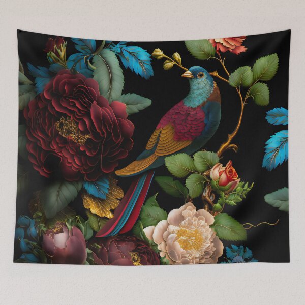 Item preview, Graceful Victorian Bird and Floral Garden designed and sold by meggydesigns.