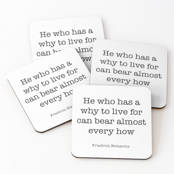 Item preview, Friedrich Nietzsche Quote designed and sold by CamoQuotes.