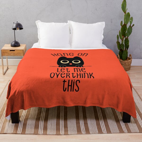Item preview, Hang On Let Me Overthink This Black Cat by Tobe Fonseca designed and sold by Tobe Fonseca®.