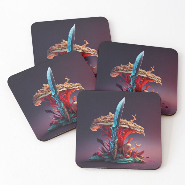 Item preview, The Artist and the Knifefungus Digital Painting designed and sold by CodeAndColors.