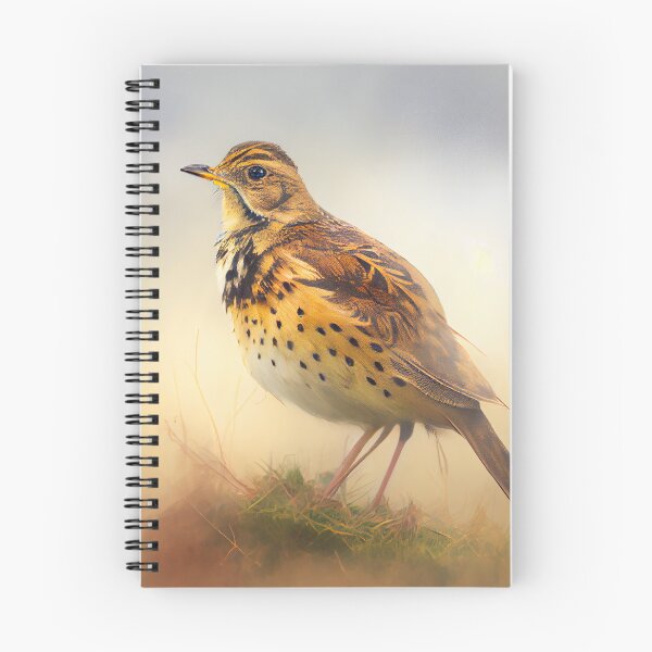 Item preview, Boisterous Skylark in Foggy Skies Digital Painting designed and sold by CodeAndColors.