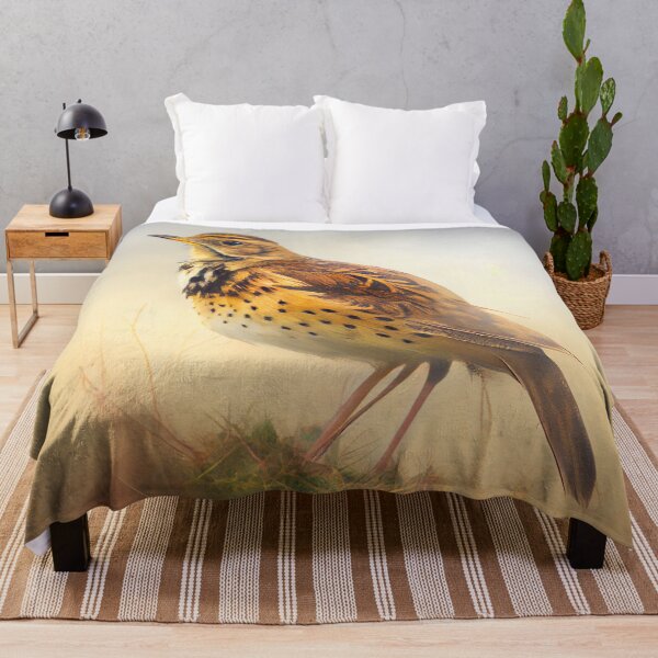 Item preview, Boisterous Skylark in Foggy Skies Digital Painting designed and sold by CodeAndColors.