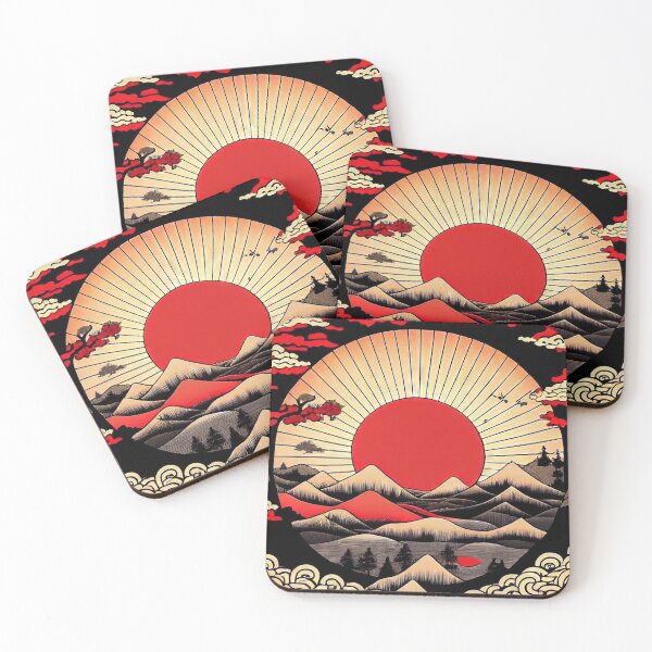Item preview, Rising Sun over the Red mountains designed and sold by OccultDreams.