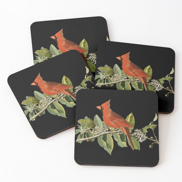 Item preview, Cardinal (redbird) Antique Illustration Portrait designed and sold by Futurebeachbum.