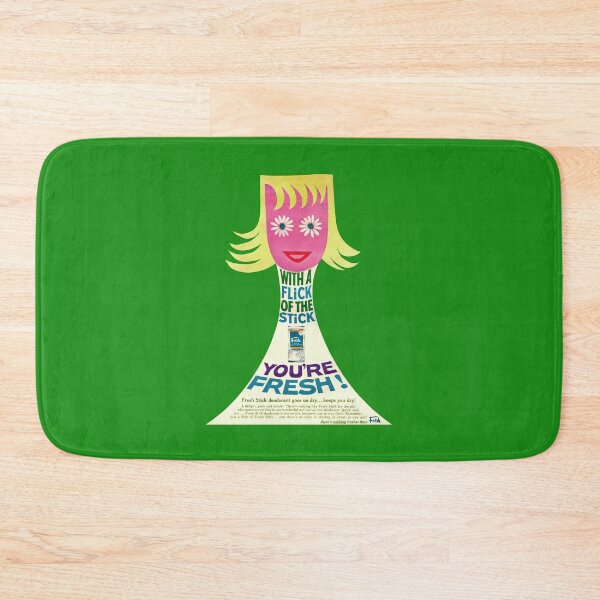 Item preview, WITH A FLICK OF THE STICK YOU'RE FRESH! - DEODORANT ADVERT designed and sold by ThrowbackAds.