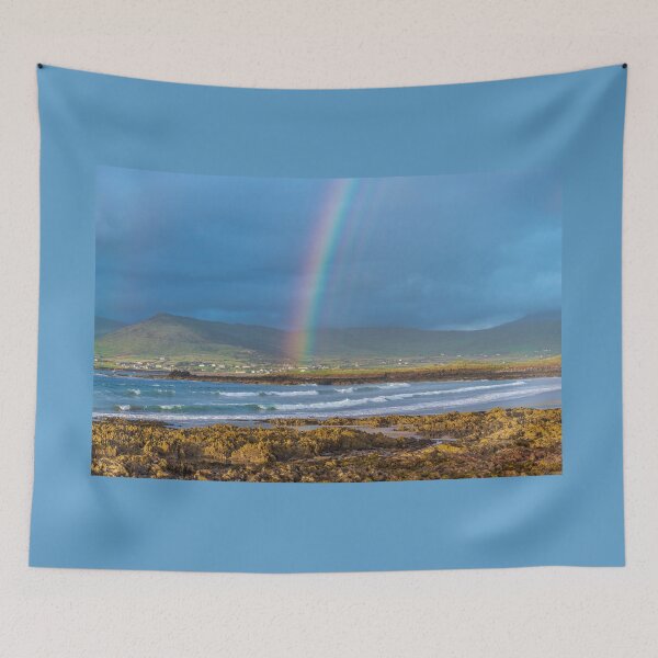 Item preview, Atlantic Ocean, mountains, beaches and beautiful cloudy skies with rainbows, this is the Dingle Peninsula on Ireland’s Wild Atlantic Way, southwest Atlantic coast designed and sold by AlbertMi.