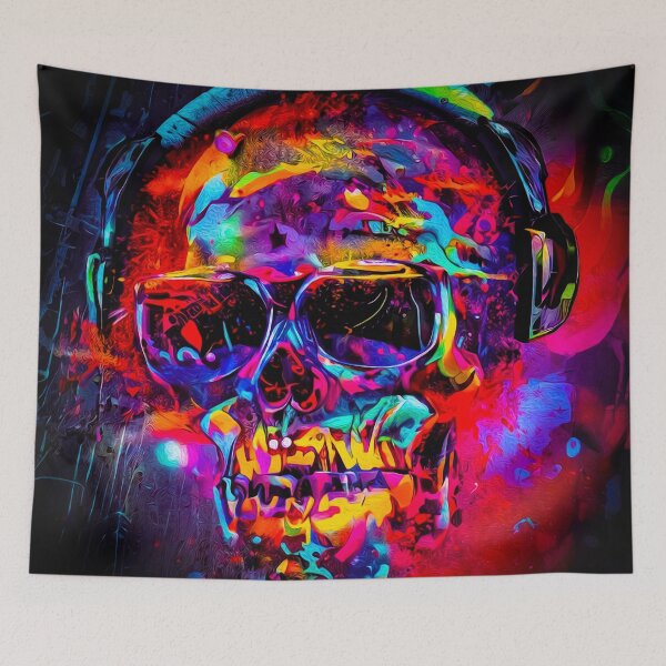 Item preview, Abstract Psycho Skull designed and sold by chaoticabstract.