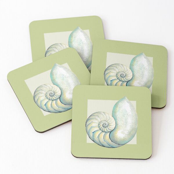 Item preview, Nautilus sea shell in pear designed and sold by LisaLeQuelenec.