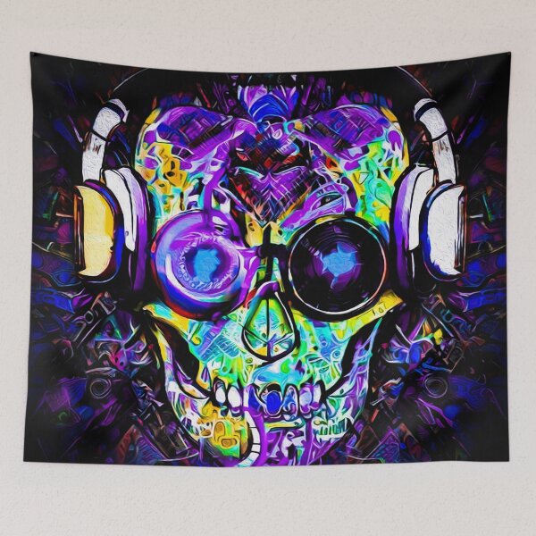 Item preview, Abstract Psycho Skull designed and sold by chaoticabstract.