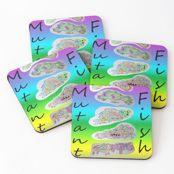 Item preview, Mutant Fish Collage (Gradient) designed and sold by Discordant Dreams Art.