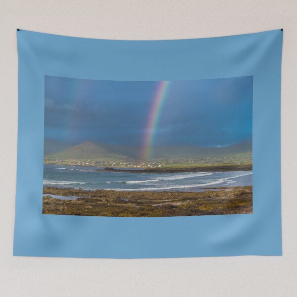 Item preview, Atlantic Ocean, mountains, beaches and beautiful cloudy skies with rainbows, this is the Dingle Peninsula on Ireland’s Wild Atlantic Way, southwest Atlantic coast designed and sold by AlbertMi.