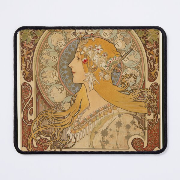 Item preview, Zodiaque or La Plume (ca. 1896–1897) by Alphonse Maria Mucha. designed and sold by Design Repo.