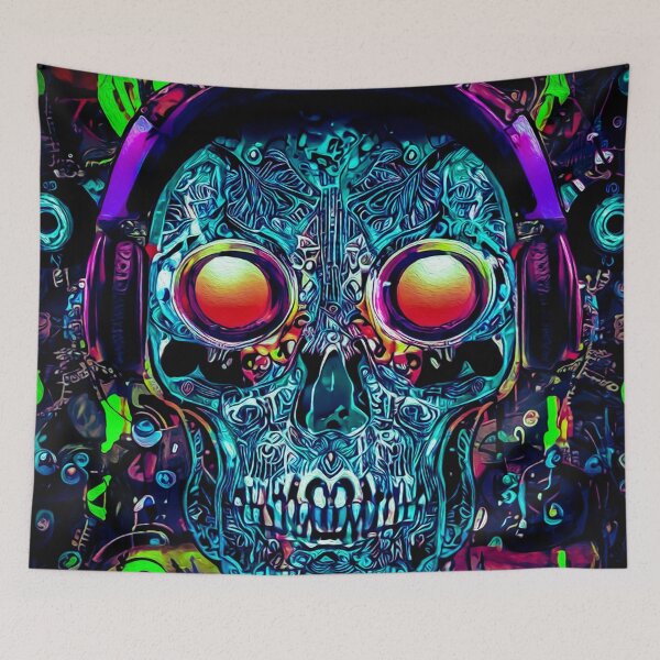 Item preview, Abstract Psycho Skull designed and sold by chaoticabstract.