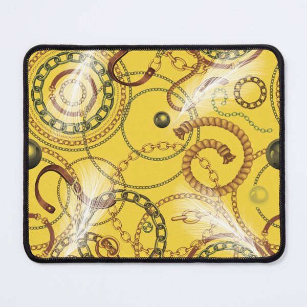 Item preview, chains and leathers on yellow background designed and sold by K-Klub.