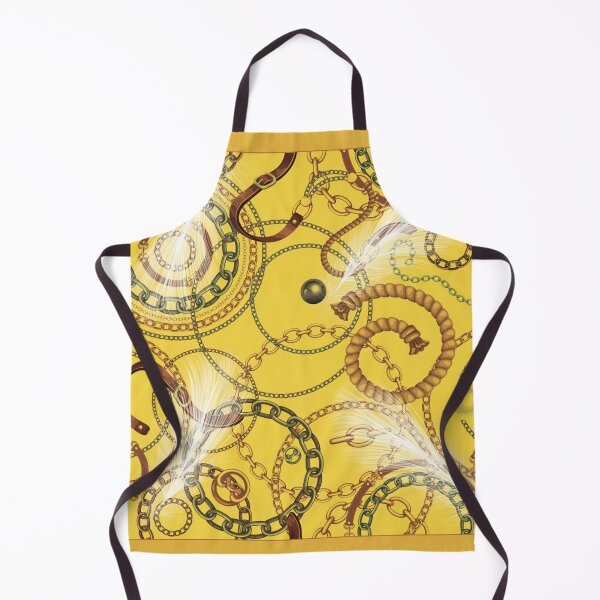 Item preview, chains and leathers on yellow background designed and sold by K-Klub.