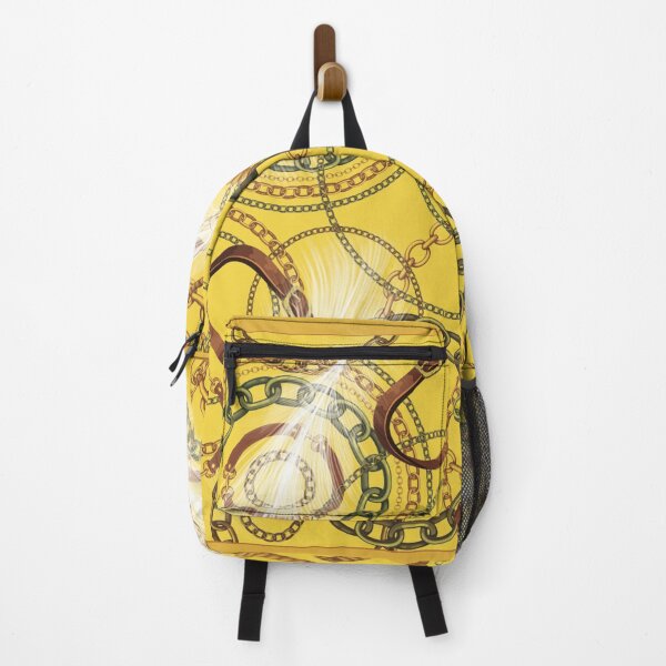 Item preview, chains and leathers on yellow background designed and sold by K-Klub.