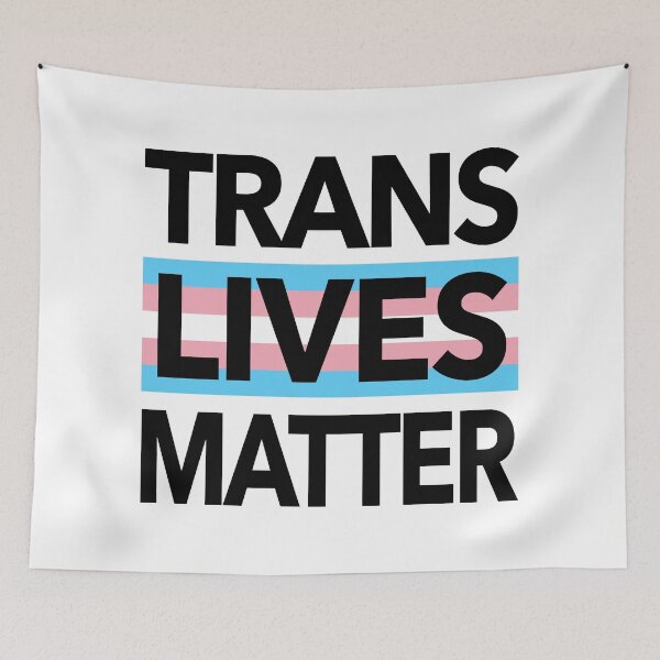 Item preview, Trans Lives Matter 2.0 (trans flag edition) designed and sold by Thelittlelord.
