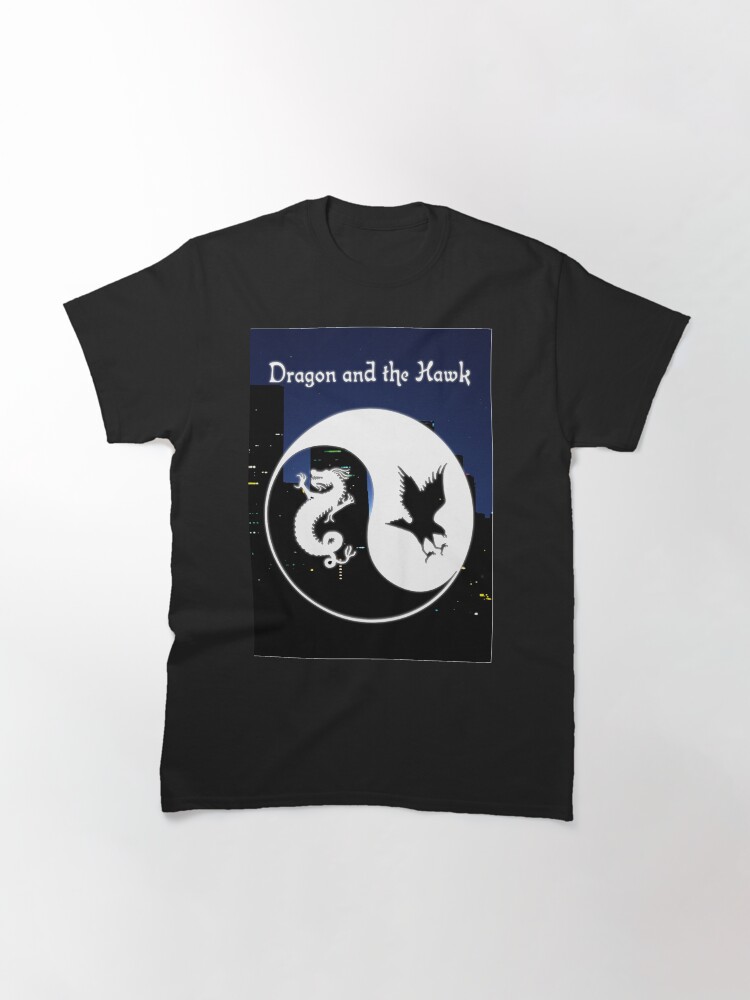 Alternate view of Dragon and the Hawk Cityscape Classic T-Shirt