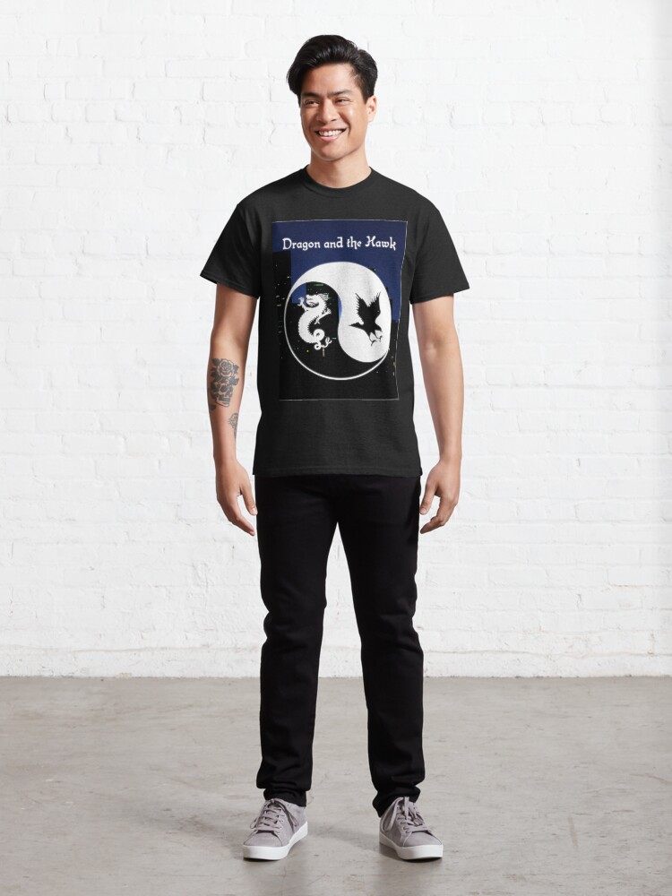 Alternate view of Dragon and the Hawk Cityscape Classic T-Shirt