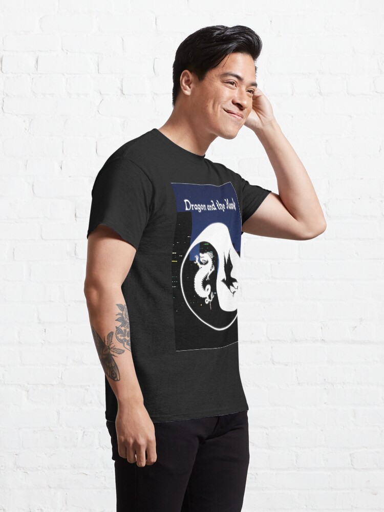 Alternate view of Dragon and the Hawk Cityscape Classic T-Shirt