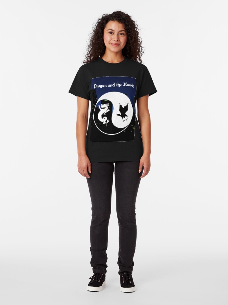 Alternate view of Dragon and the Hawk Cityscape Classic T-Shirt