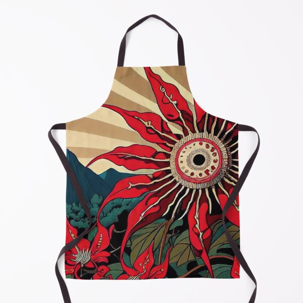 Item preview, Red Flowers in the Setting Sun designed and sold by OccultDreams.