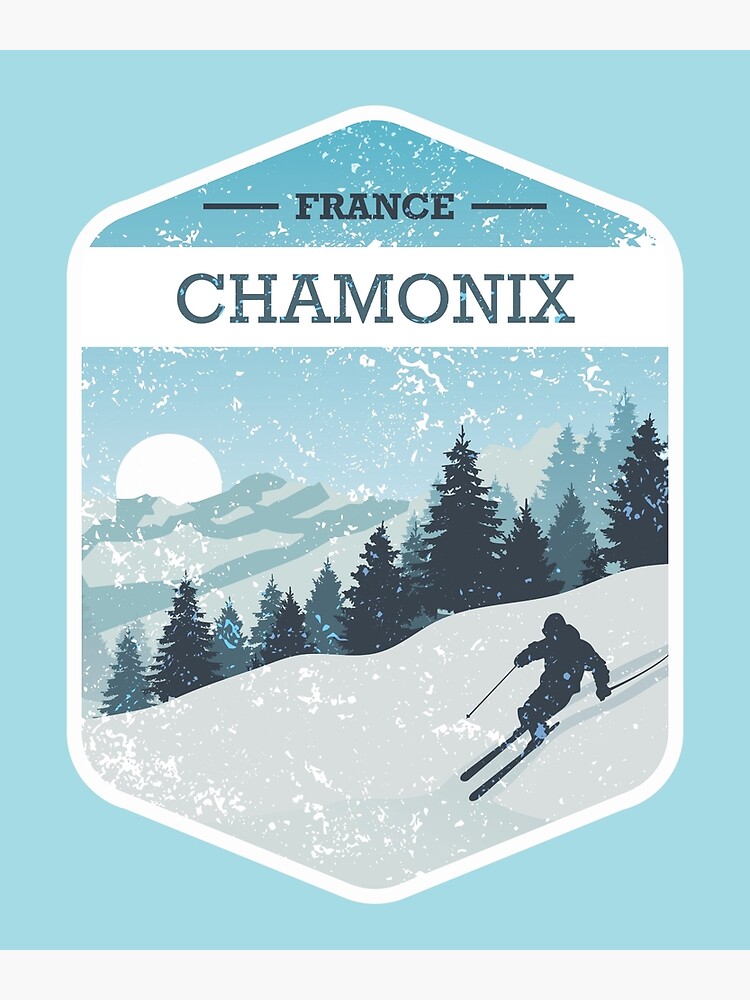 Discover Chamonix in France Premium Matte Vertical Poster
