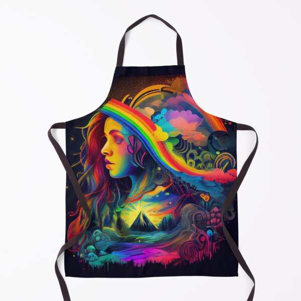 Aperçu de l'œuvre Rainbow Euphoria Digital Painting créée et vendue par CodeAndColors.