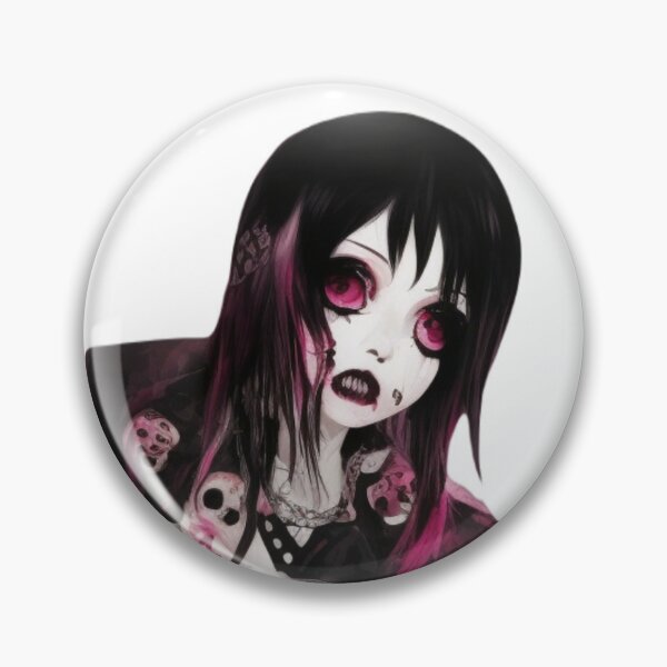 Emo Girl Pins and Buttons for Sale