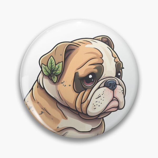 Item preview, Cute Bulldog Sticker - Squishy Snores designed and sold by StepInShirts.