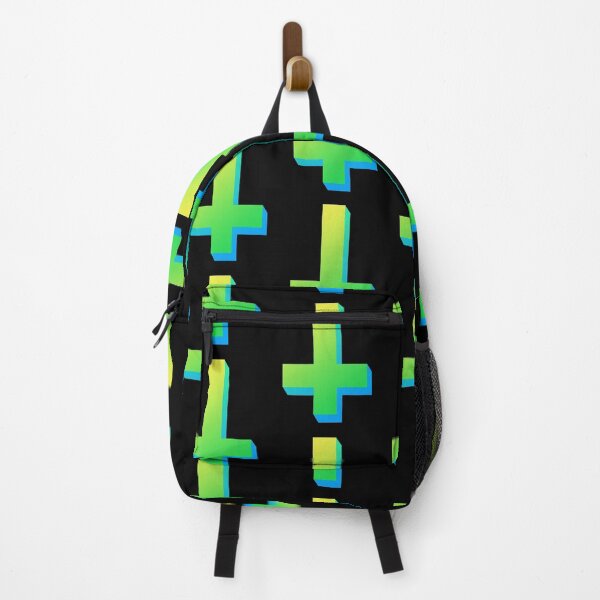 Item preview, Colorful Inverted Cross Pastel Goth Upside Down Cross Green Yellow Blue designed and sold by AlasAHintStudio.