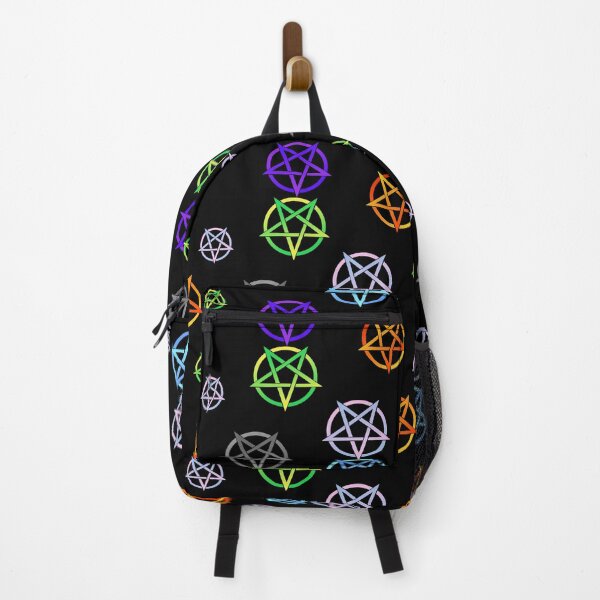 Item preview, Colorful Pentacle Pentagram Repeat Pattern Field designed and sold by AlasAHintStudio.