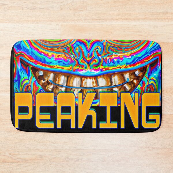 Item preview, Peaking - Captioned (1)- Trippy Psychedelic Art designed and sold by TheThirdEye.