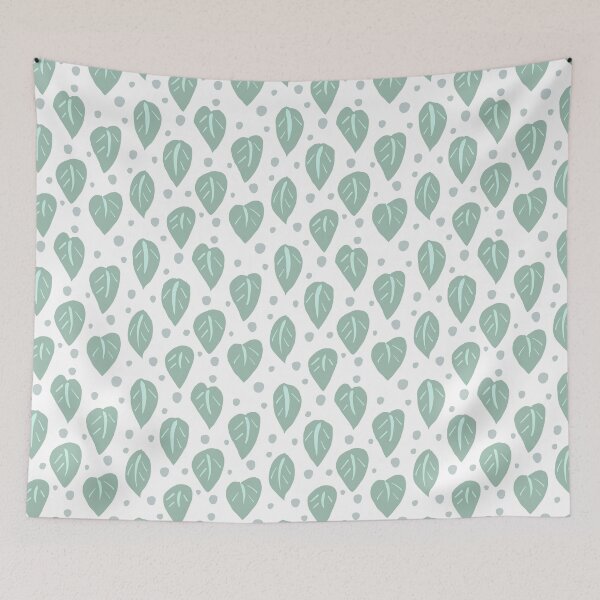 Item preview, Green Leaves Pattern designed and sold by Claudia McBain.