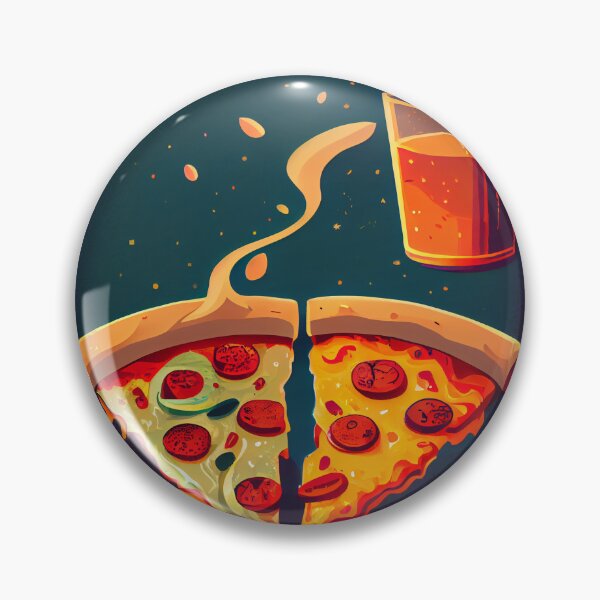 Item preview, Cheers to Pizza Night Digital Painting designed and sold by CodeAndColors.