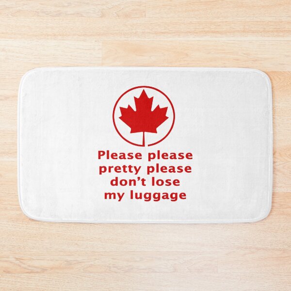 Item preview, Please please pretty please don't lose this luggage airline luggage tag for air travel in Canada designed and sold by Signs for Dark Times.