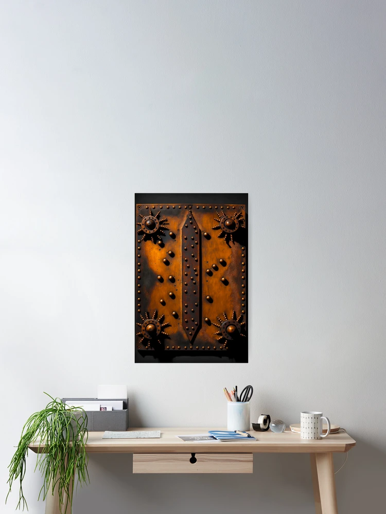 Thumbnail 2 of 3, Poster, Rust and Rivets designed and sold by UbeeU-Pixels.