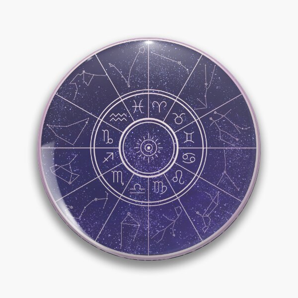 Aperçu de l'œuvre Carte d'anniversaire astrologique du zodiaque dans la galaxie Art déco créée et vendue par AtelierAlison.