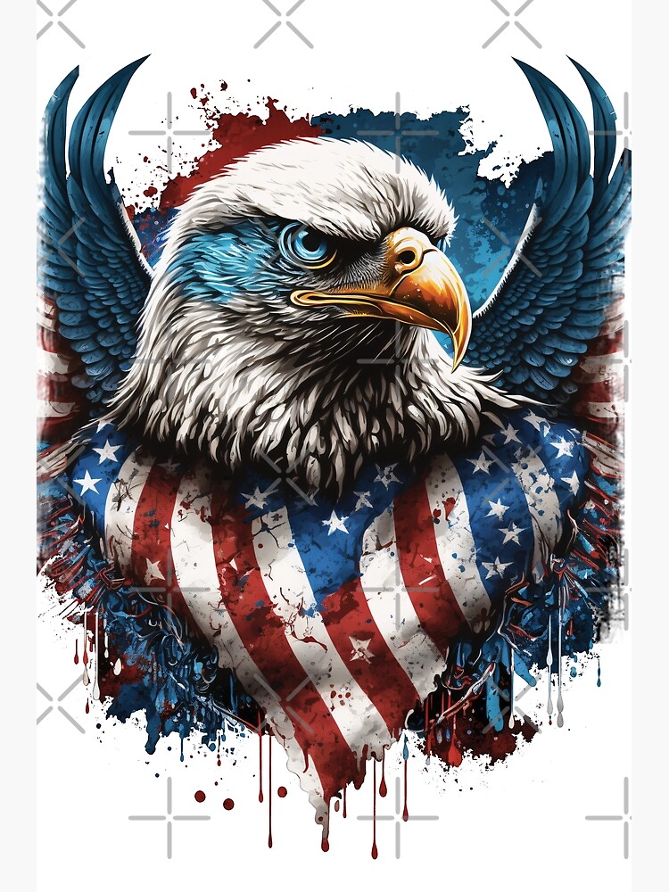 Bald eagle Flag of the United States Tattoo, american patriotism