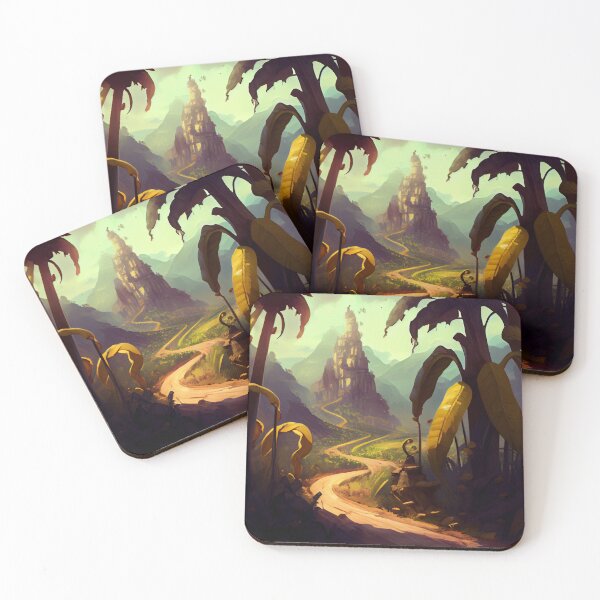 Item preview, Valley of Bananas and Fiddlesticks Digital Painting designed and sold by CodeAndColors.