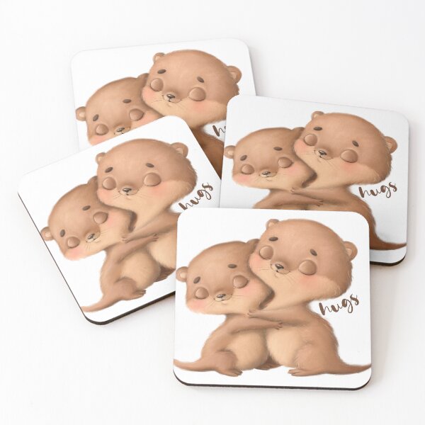 Item preview, Two Otters Hugging designed and sold by CreativNode.