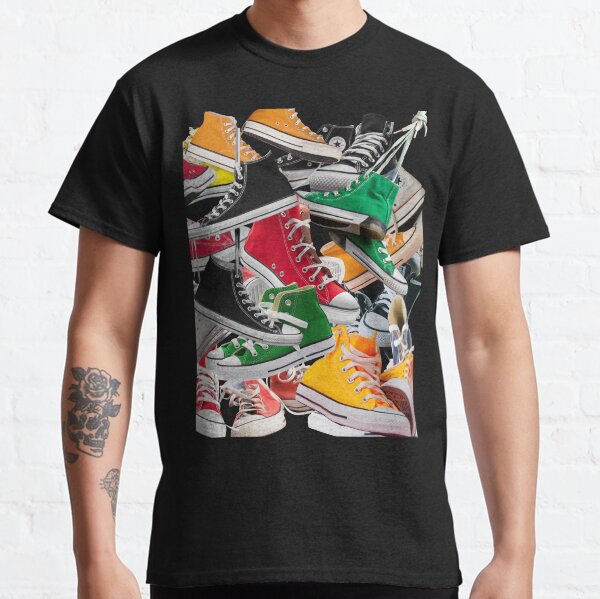 colorful converse sneakers Classic T-Shirt