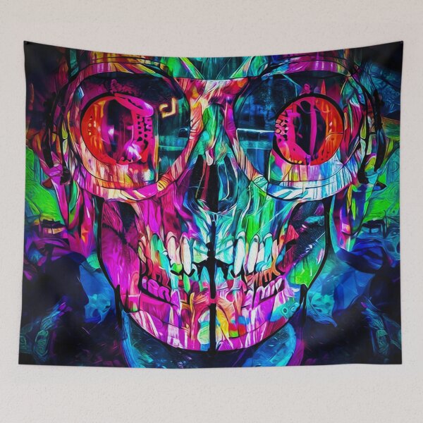 Item preview, Abstract Psycho Skull designed and sold by chaoticabstract.