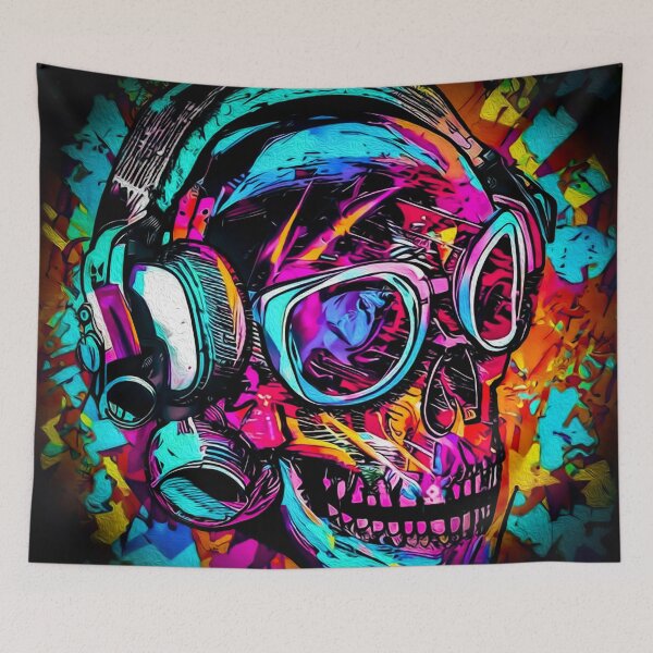 Item preview, Abstract Psycho Skull designed and sold by chaoticabstract.