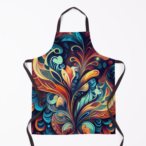 Item preview, Mystical Semi Abstract Organic Detailed California Chic Pattern Digital Painting designed and sold by CodeAndColors.