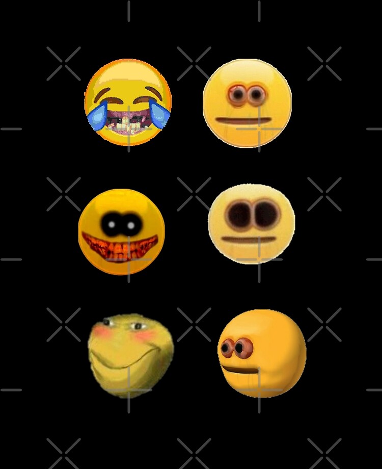 Cursed emoji funny emojis pack | iPad Case & Skin