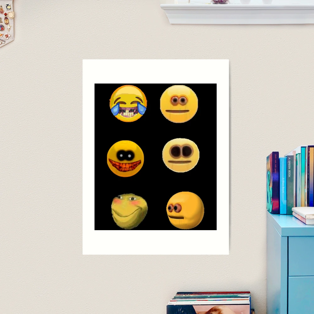 Cursed Emojis Set Art Print for Sale by Kaito Designs