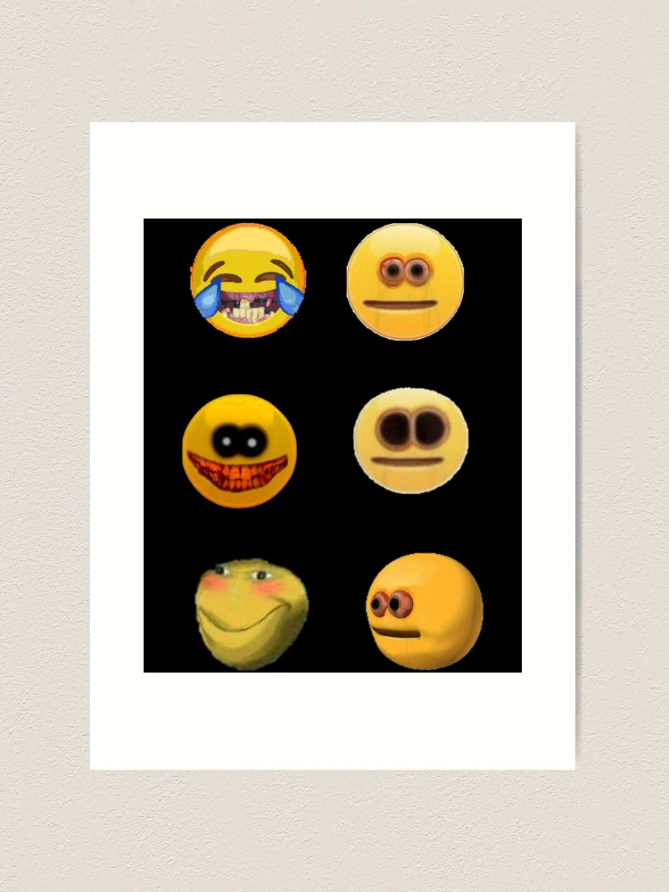 Cursed emoji  Art Print for Sale by M K