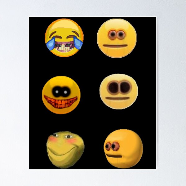 Cursed Emojis (redrawn)  Poster for Sale by MurphyOtter