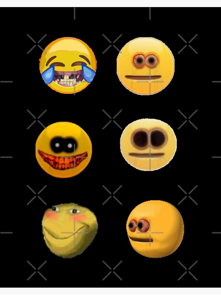 Cursed Emojis Pack Art Board Print for Sale by Kaito Designs